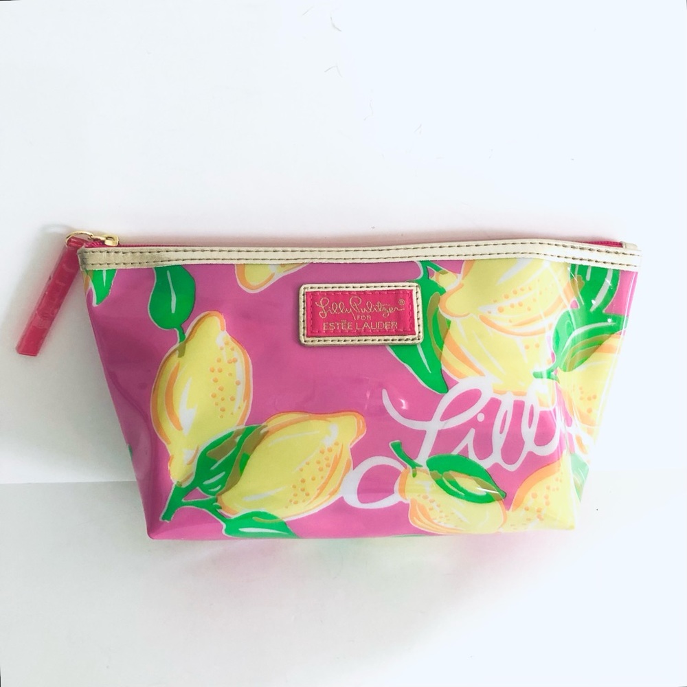 Lily Pulitzer Plastic Zipper Top Cosmetic Case Like New